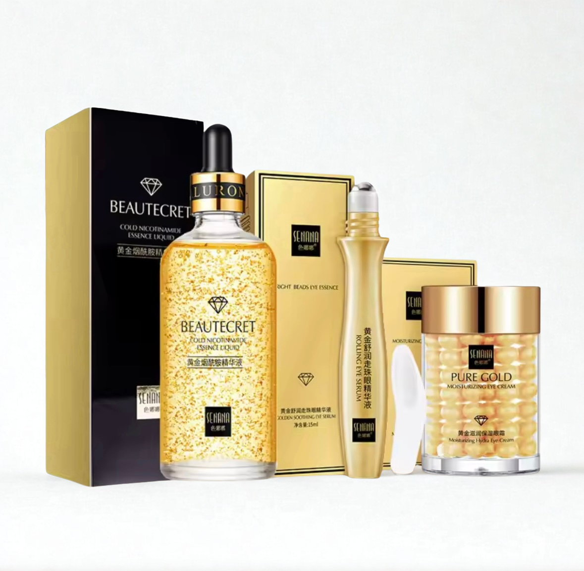 Coffret Soin Visage Anti-Âge à l’Or 24K – Éclat, Hydratation & Fermeté